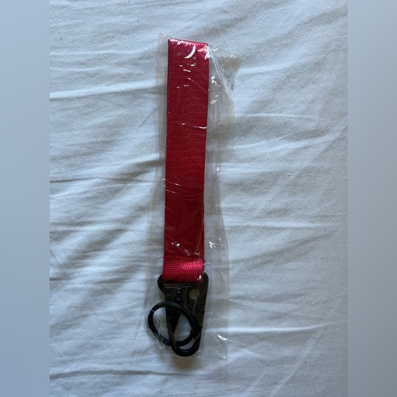 Supreme NEW wrist lanyard RED key chain keychain sports keys hook - Picture 3 of 7